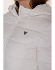 Guess Aleta Long Puffer Down Jacket White - Princess Attitude