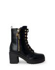 Guess Cabra2 Faux Leather Lace Up Ankle Boots Black - Princess Attitude