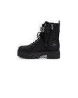 Guess Combat Vaires 4G Logo Ankle Boot Black - Princess Attitude