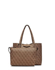 Guess Eco Brenton Monogram Tote Bag Brown - Princess Attitude