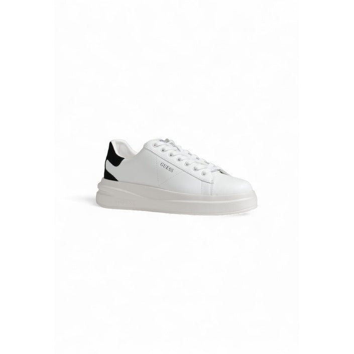 Guess Elbina Leather Trainer Sneakers White - Princess Attitude