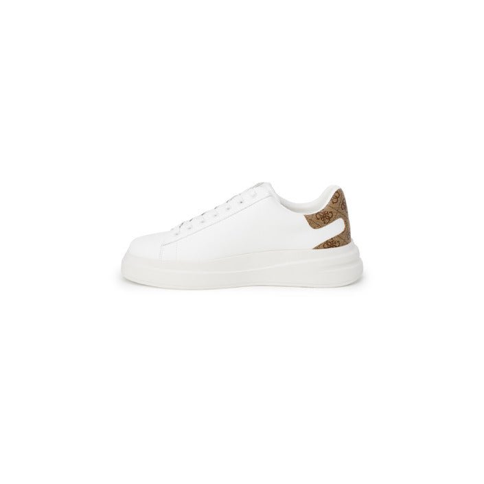 Guess Elbina Leather Trainer Sneakers White - Princess Attitude