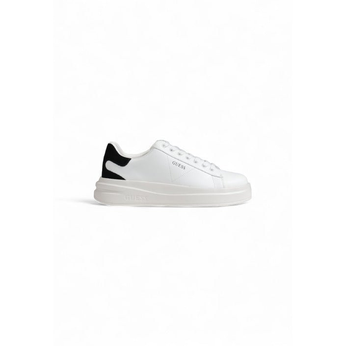 Guess Elbina Leather Trainer Sneakers White - Princess Attitude