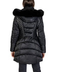 Guess Faux Fur Puffer Down Long Hooded Jacket Black - Princess Attitude