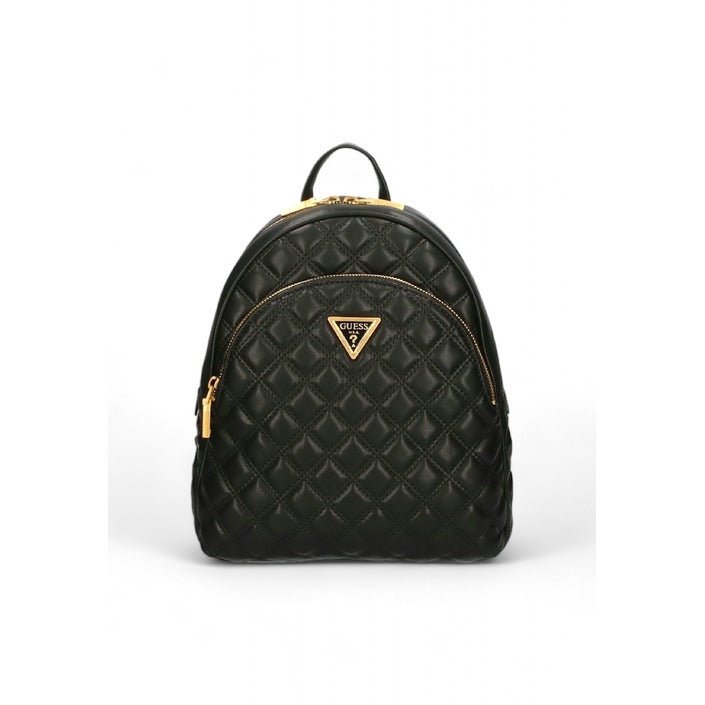 Guess Guilly Faux Leather Quilted Backpack Black - Princess Attitude