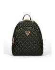 Guess Guilly Faux Leather Quilted Backpack Black - Princess Attitude