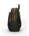 Guess Guilly Faux Leather Quilted Backpack Black - Princess Attitude