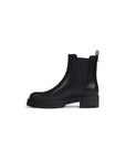 Guess Hensly Faux Leather Slip On Ankle Boots Black - Princess Attitude