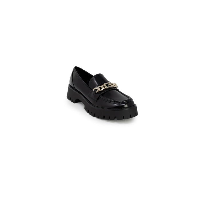 Guess Hillford Faux Leather Slip On Loafers Black - Princess Attitude