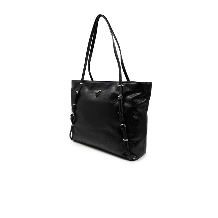 Guess Levia Large Shopping Tote Bag Black - Princess Attitude