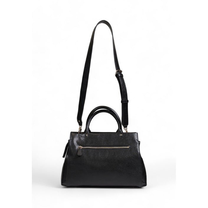 Guess Levia Satchel Shoulder Strap Handbag Black - Princess Attitude