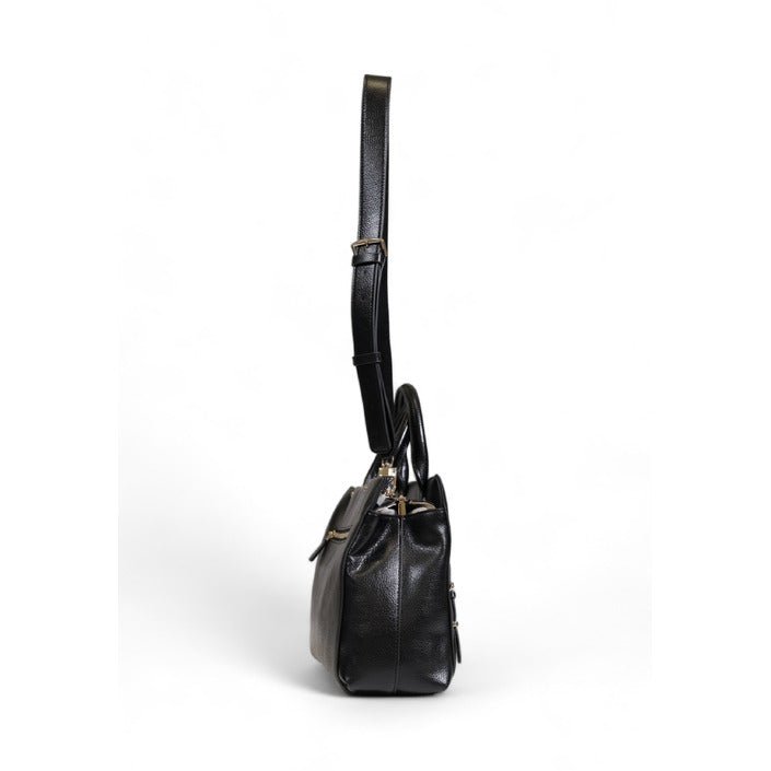 Guess Levia Satchel Shoulder Strap Handbag Black - Princess Attitude