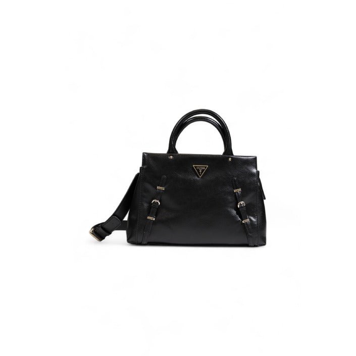 Guess Levia Satchel Shoulder Strap Handbag Black - Princess Attitude