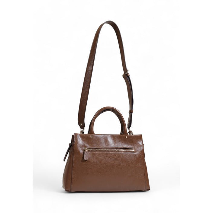 Guess Levia Satchel Shoulder Strap Handbag Brown - Princess Attitude