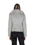 Guess Nancy Moto Faux Fur Wool Blend Jacket Grey - Princess Attitude