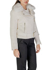 Guess Nancy Moto Faux Fur Wool Blend Jacket White - Princess Attitude