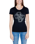 Guess Quattro G Logo Crew Neck T-Shirt Black - Princess Attitude