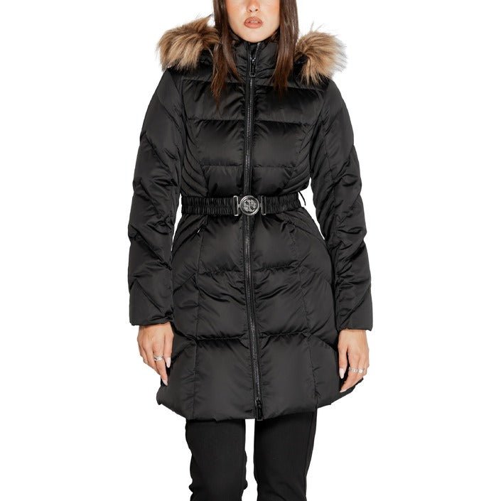 Guess Real Puffer Down Midi Jacket Black - Princess Attitude