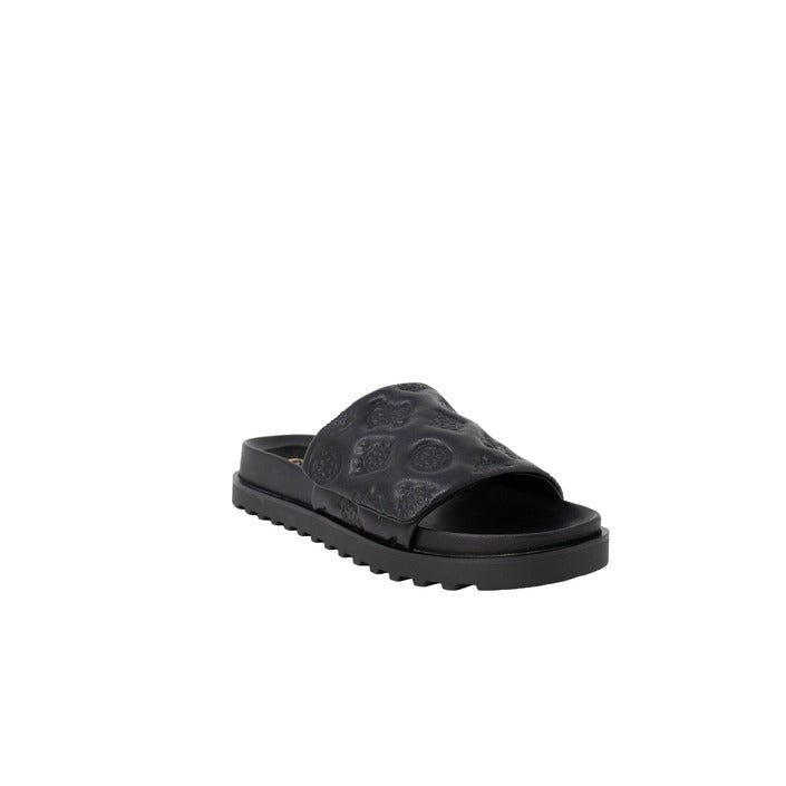 Guess Rubber Slip On Slides Black - Princess Attitude