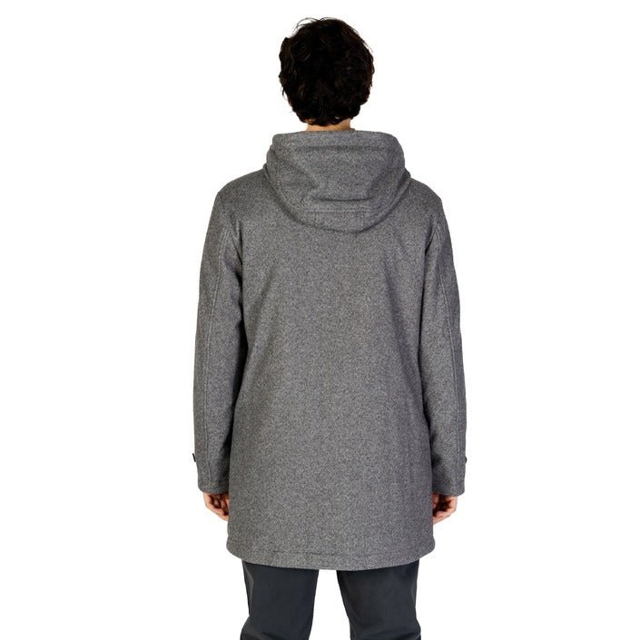 Hamaki - Ho Long Hooded Polyester Zip - Up Coat Grey - Princess Attitude