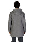 Hamaki - Ho Long Hooded Polyester Zip - Up Coat Grey - Princess Attitude