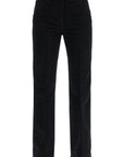 Toteme - High-Waisted Flared Pants In Black Organic Cotton