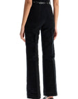 Toteme - High-Waisted Flared Pants In Black Organic Cotton