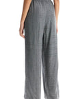 Toteme - High-Waisted Modal Flannel Palazzo Pants In Gray Pattern