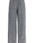 Toteme - High-Waisted Modal Flannel Palazzo Pants In Gray Pattern