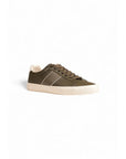 Hugo Boss Aiden Low Top Lace Up Leather Sneakers Olive - Princess Attitude