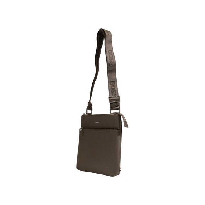 Hugo Boss Zair Envelope Leather Crossbody Bag Olive - Princess Attitude