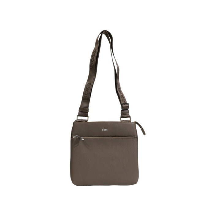 Hugo Boss Zair Envelope Leather Crossbody Bag Olive - Princess Attitude