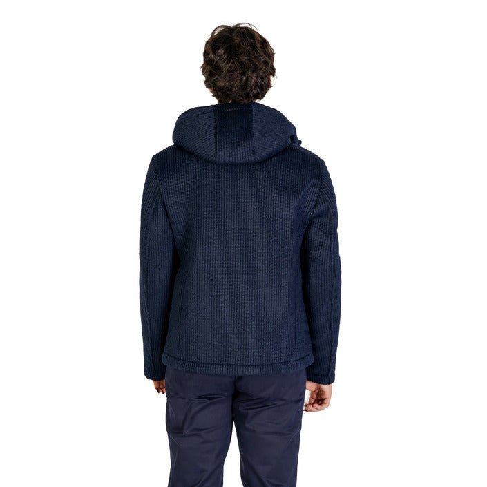 Hydra Clothing Hooded Cable Knit Wool Blend Jacket Navy - Princess Attitude