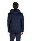 Hydra Clothing Hooded Cable Knit Wool Blend Jacket Navy - Princess Attitude