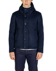 Hydra Clothing Hooded Cable Knit Wool Blend Jacket Navy - Princess Attitude