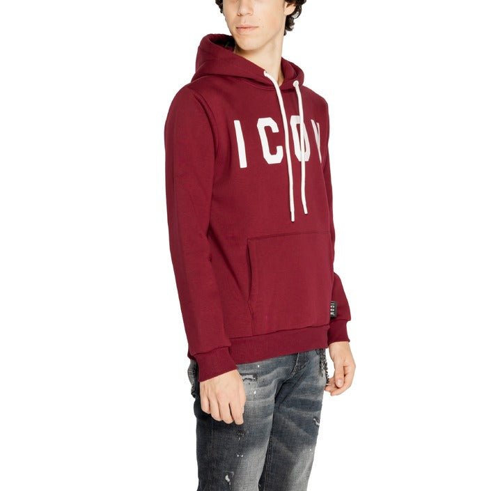 Icon Contrast Logo Hooded Sweatshirt Bordeaux - Princess Attitude