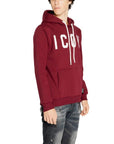 Icon Contrast Logo Hooded Sweatshirt Bordeaux - Princess Attitude