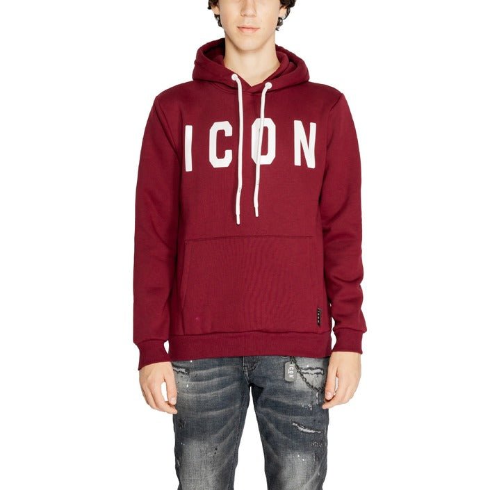 Icon Contrast Logo Hooded Sweatshirt Bordeaux - Princess Attitude