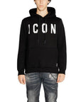 Icon Logo Cotton Blend Hooded Sweatshirt Black - Princess Attitude