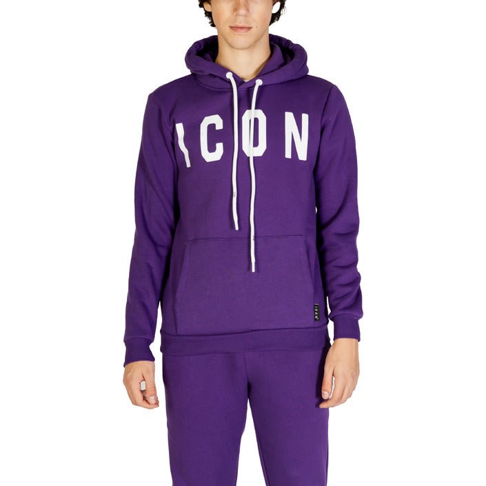 Icon Logo Cotton Blend Hooded Sweatshirt Purple - Princess Attitude