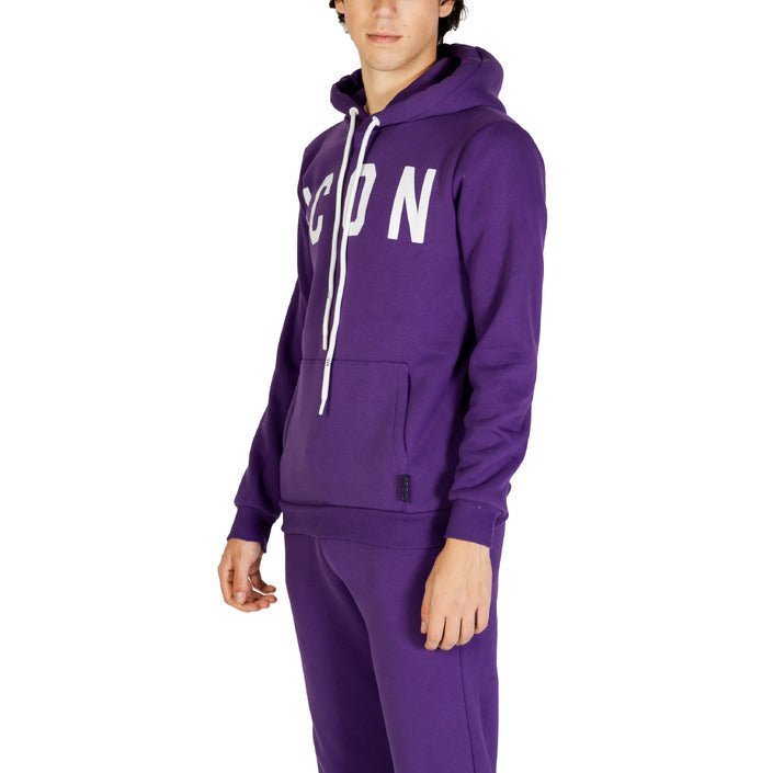 Icon Logo Cotton Blend Hooded Sweatshirt Purple - Princess Attitude