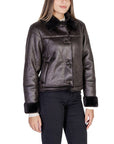 Jacqueline De Yong Faux Leather Lapel Collar Jacket - Princess Attitude