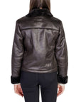 Jacqueline De Yong Faux Leather Lapel Collar Jacket - Princess Attitude