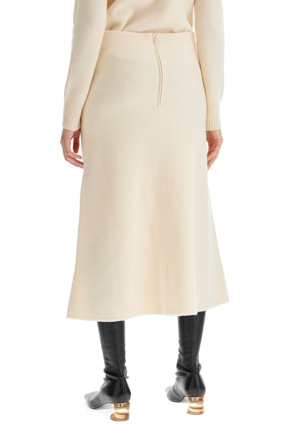 Jil Sander - Flared Midi Wool Skirt With A - Princess Attitude