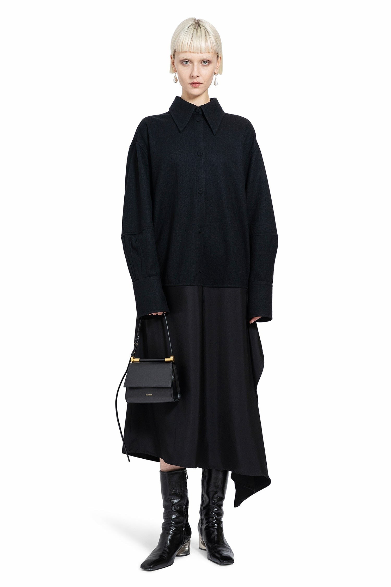 Jil Sander - Long Sleeve Shirt Dress - Princess Attitude