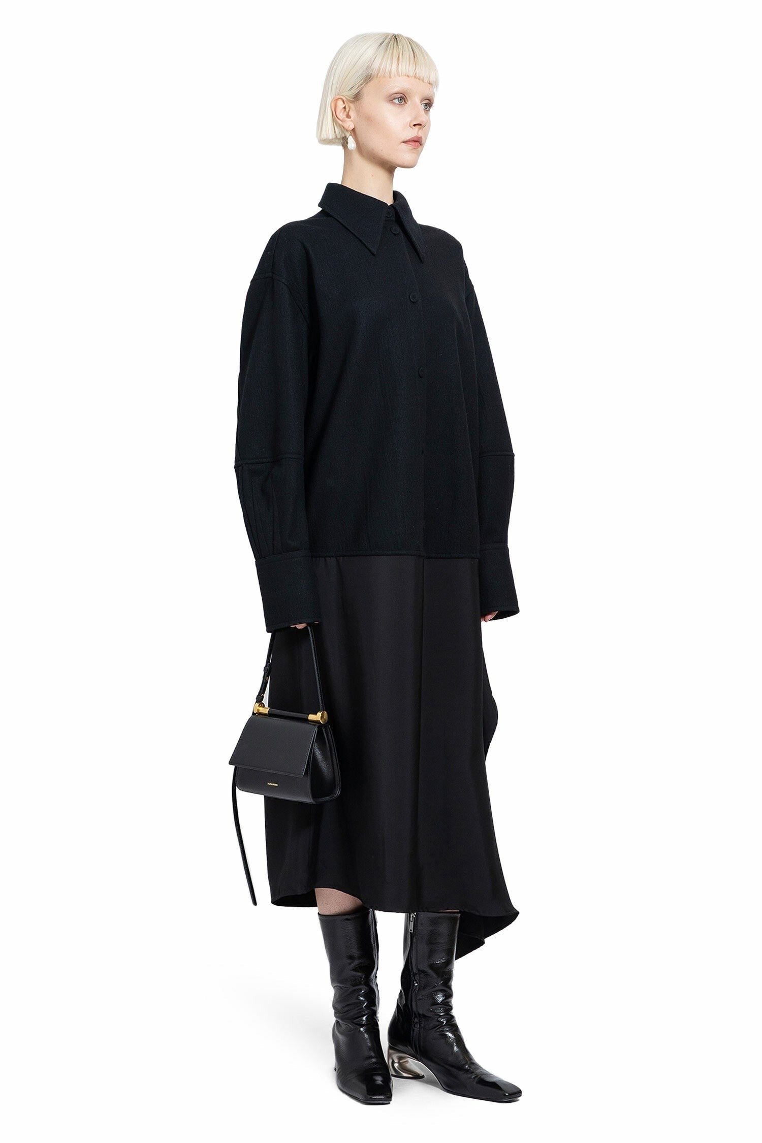 Jil Sander - Long Sleeve Shirt Dress - Princess Attitude