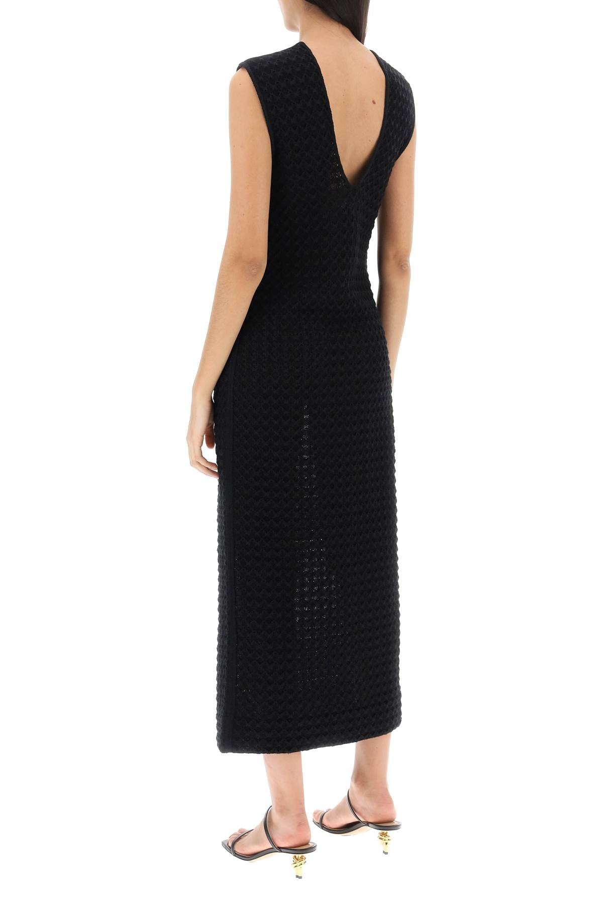 Jil Sander - Midi Dress In Openwork Knit - Princess Attitude