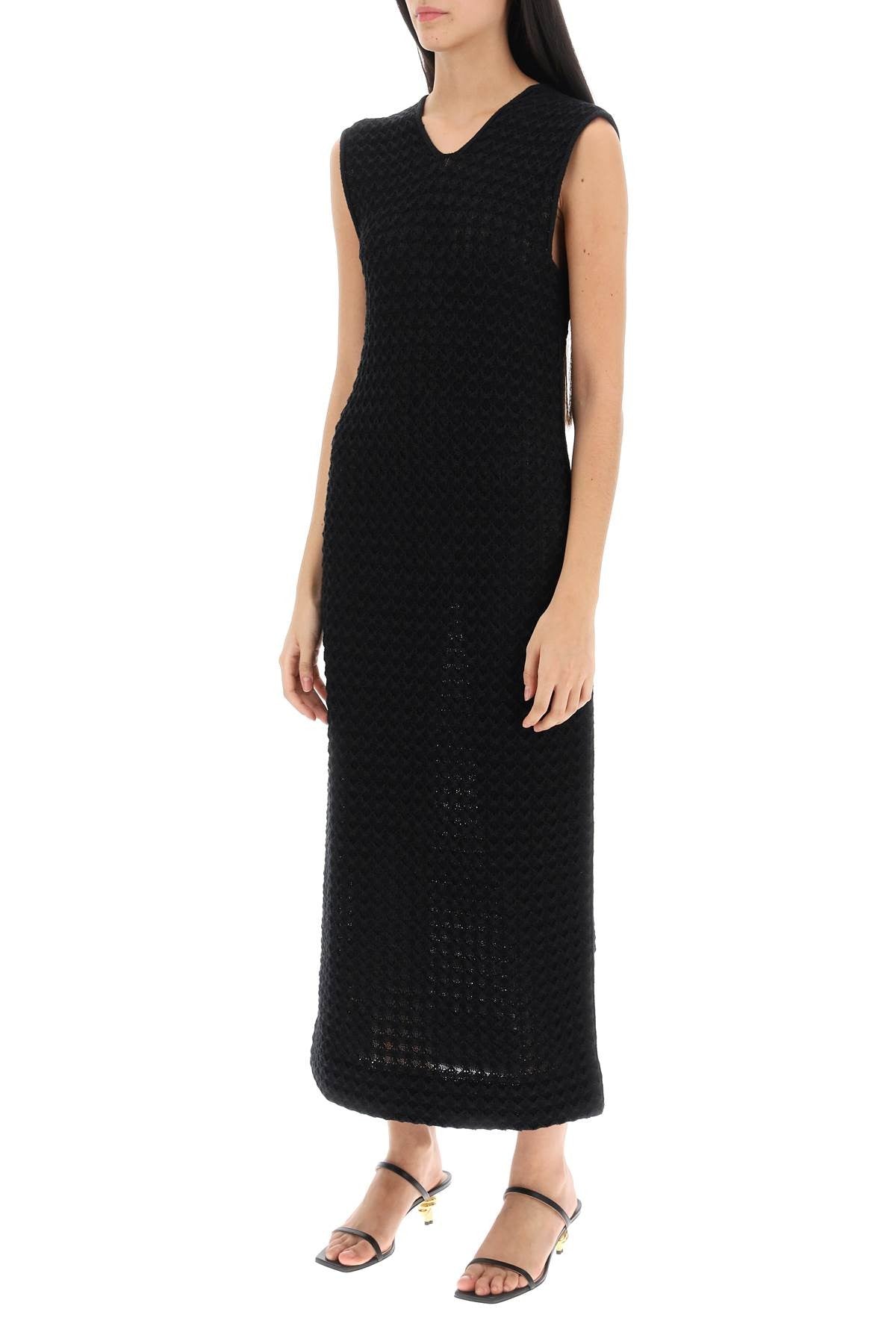 Jil Sander - Midi Dress In Openwork Knit - Princess Attitude