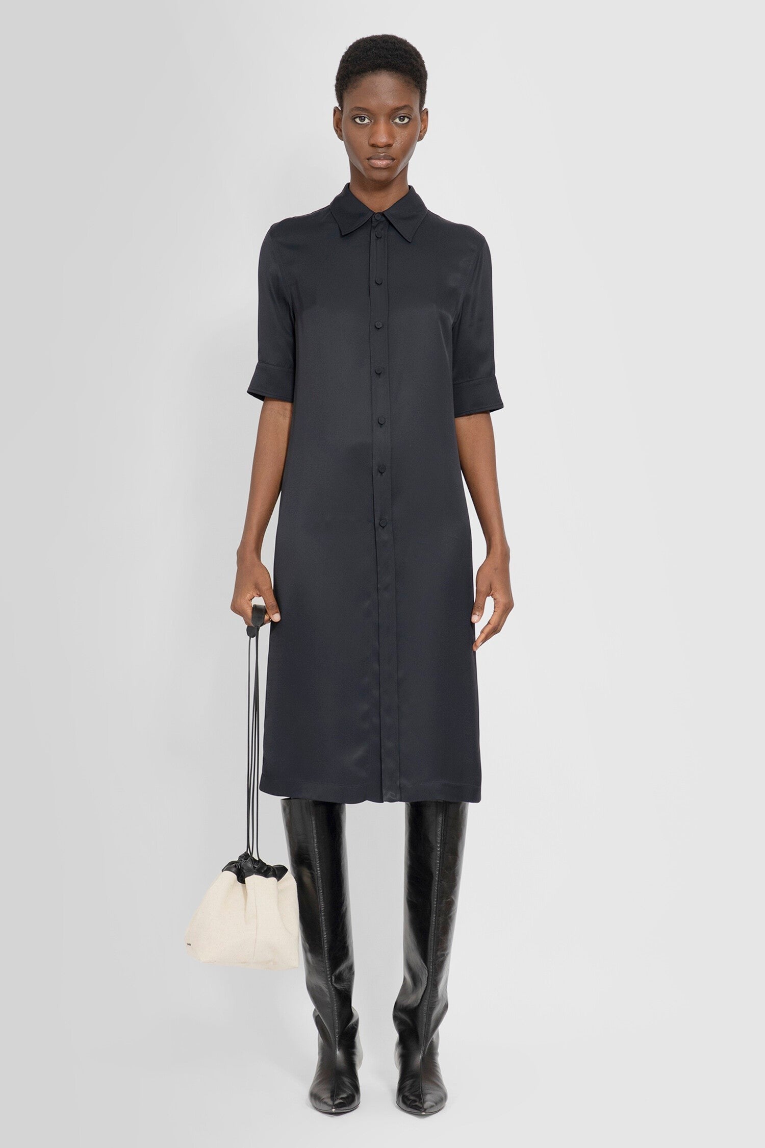 Jil Sander - Short Sleeves Long Shirt - Princess Attitude