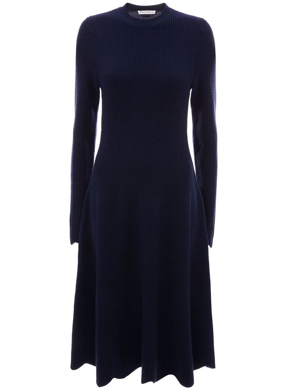 Jw Anderson - Scalloped Long Sleeve Dress - Princess Attitude